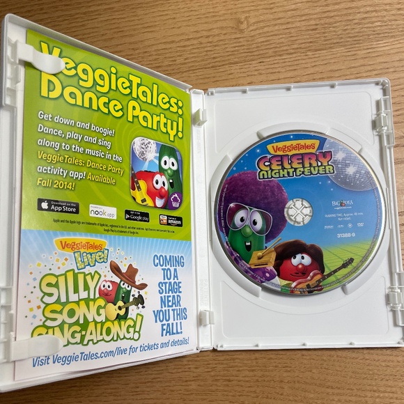 Veggie Tales DVD Movie Lot Celery Night Fever League of Incredible Vegetables ++ - Picture 2 of 5